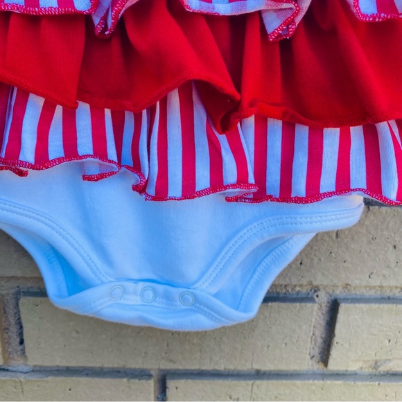 Mud Pie Girls Size 18-24 Months Santa Appliqué Christmas Dress NWT - Picture 5 of 8